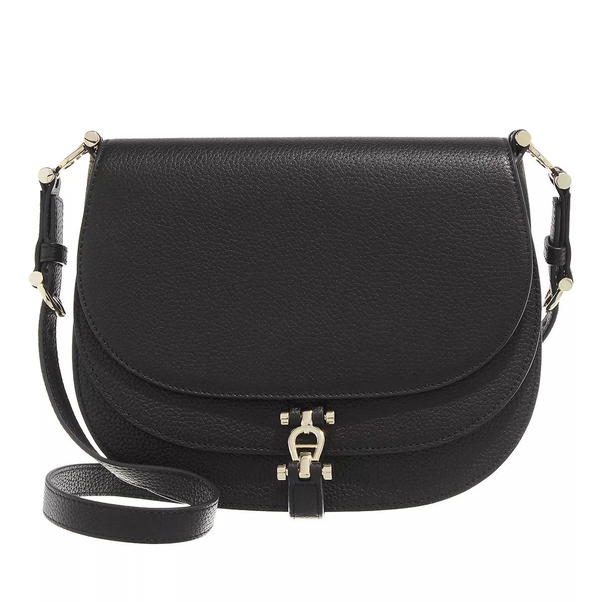 Aigner Satchel Bag - Delia - Gr. unisize - in Schwarz - für Damen