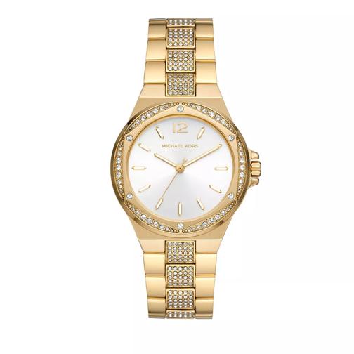 Michael Kors Michael Kors Lennox Three-Hand Stainless Steel Watch Gold Quartz Horloge