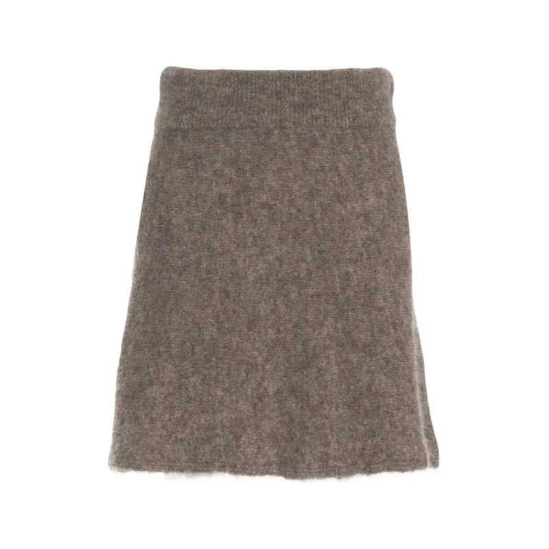 Second Female Minirock Emmalou' Knit Mini Skirt Grey
