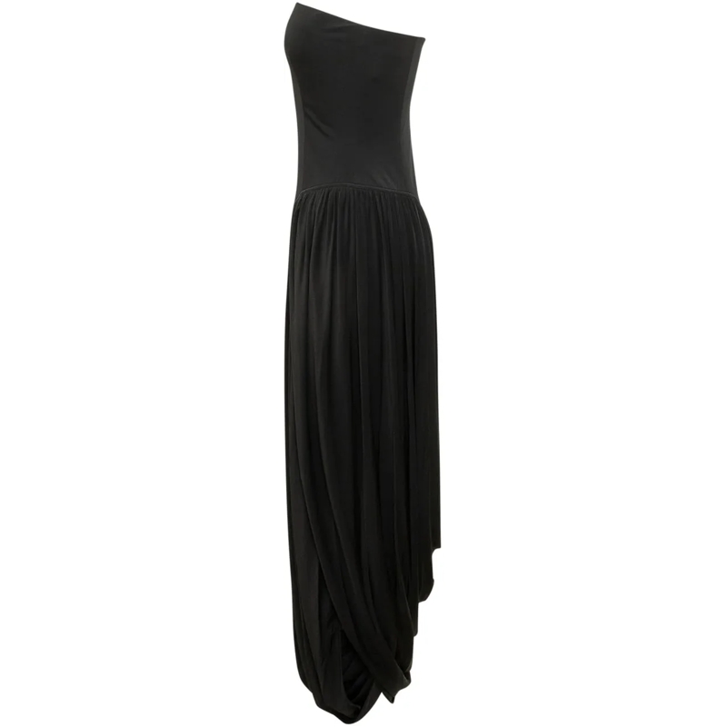 Salvatore Ferragamo Robe longue Abito Lungo Senza Spalline schwarz(Image 3)