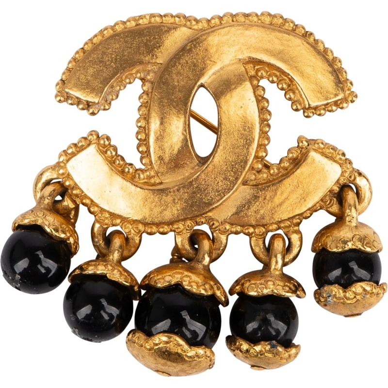 Chanel  Chanel Golden Balls CC Brooch mehrfarbig