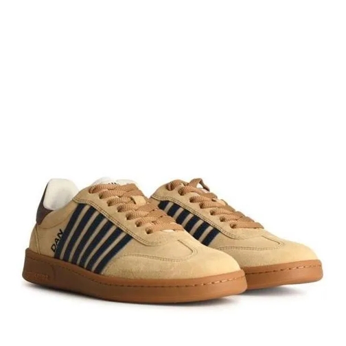 Dsquared2 Boxer' Beige Suede Sneakers Brown scarpa da ginnastica bassa