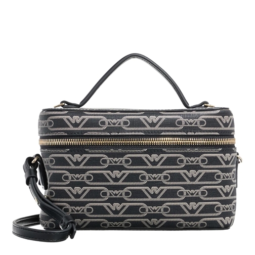 Emporio Armani Kosmetiktasche Monogram Be Nero-Ecru