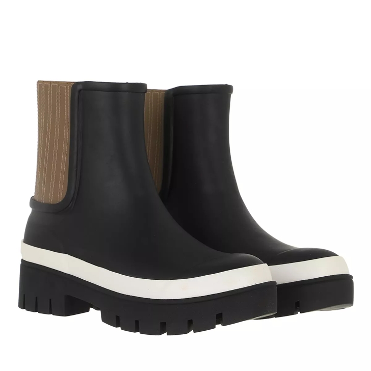 Tory burch black rain boots cheap