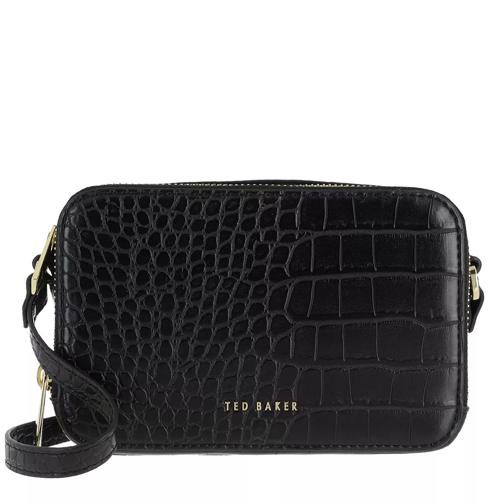 Ted Baker Stina Double Zip Mini Camera Bag Black Marsupio per fotocamera