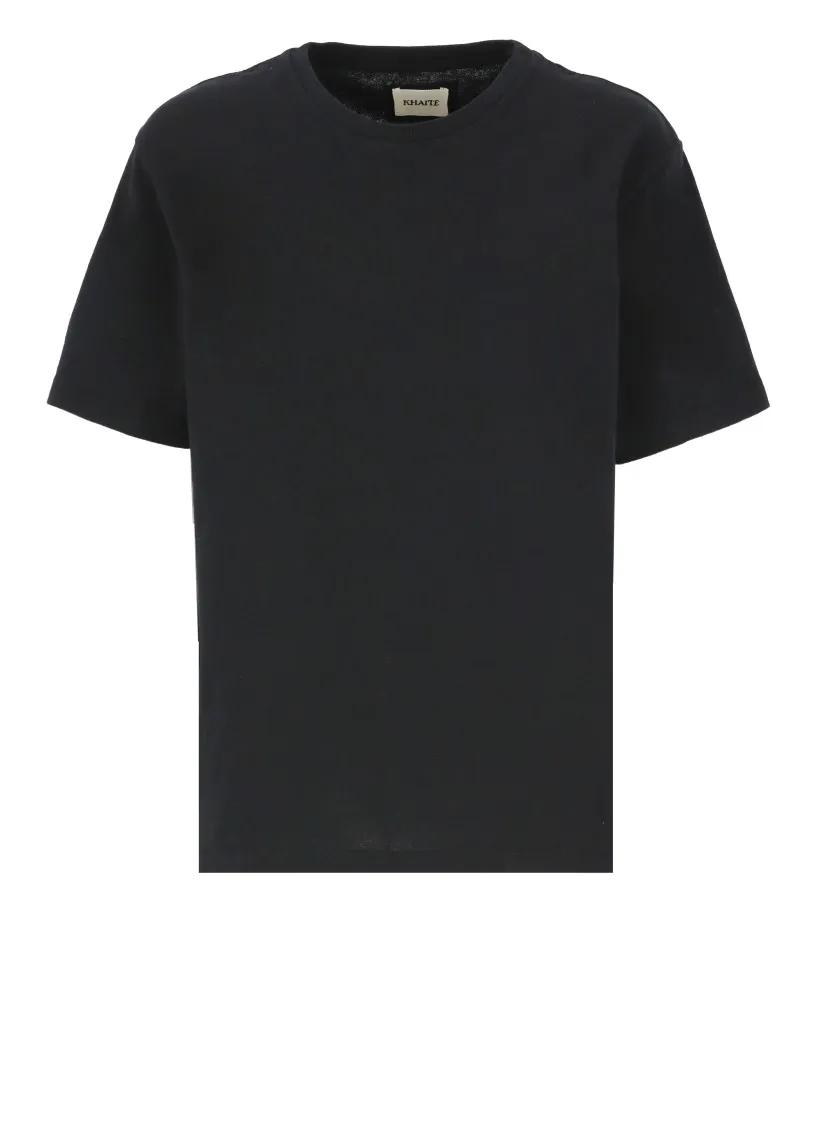 Thumbnail - Khaite - Black Mae T-Shirt - Größe M - schwarz