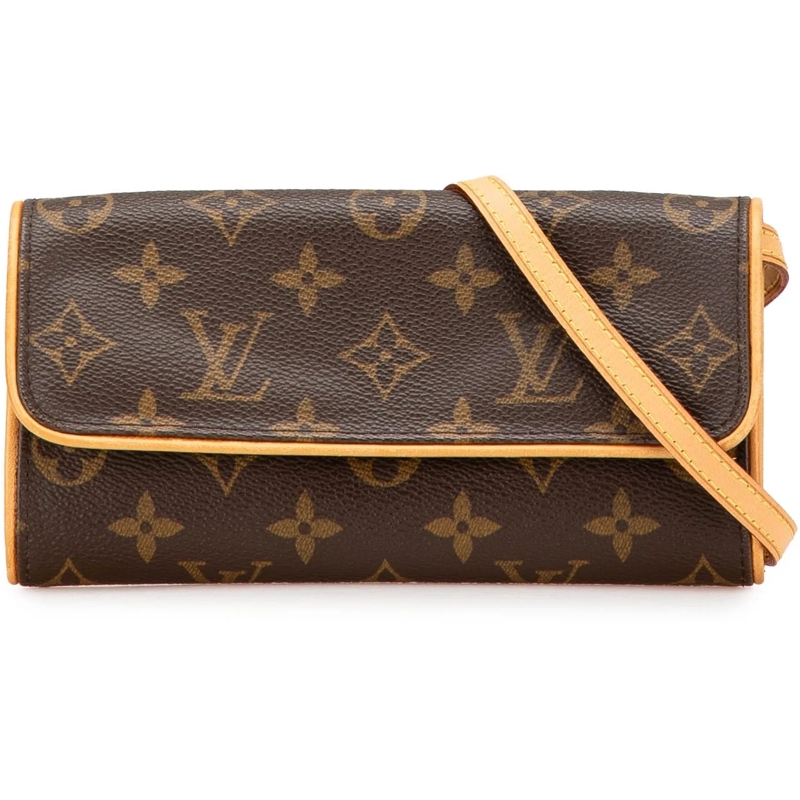 Louis Vuitton Sac à bandoulière Monogram Pochette Twin PM braun