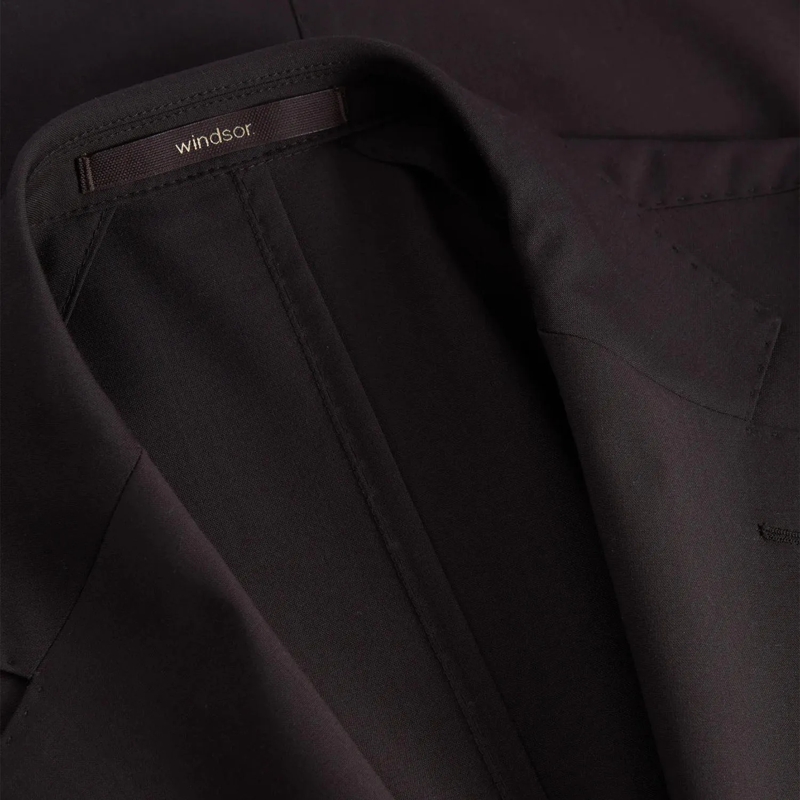 windsor. Anzugjacke Sakko aus Wolle braun(Image 3)