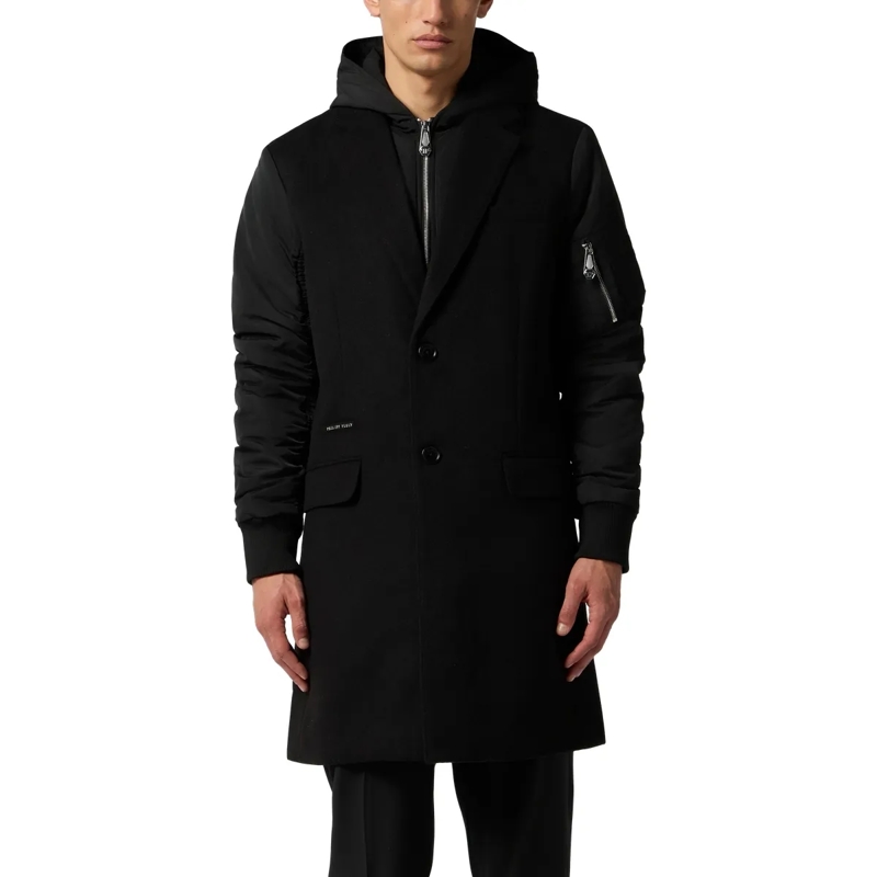 Philipp Plein Wintermantel Coat Long schwarz(Image 3)