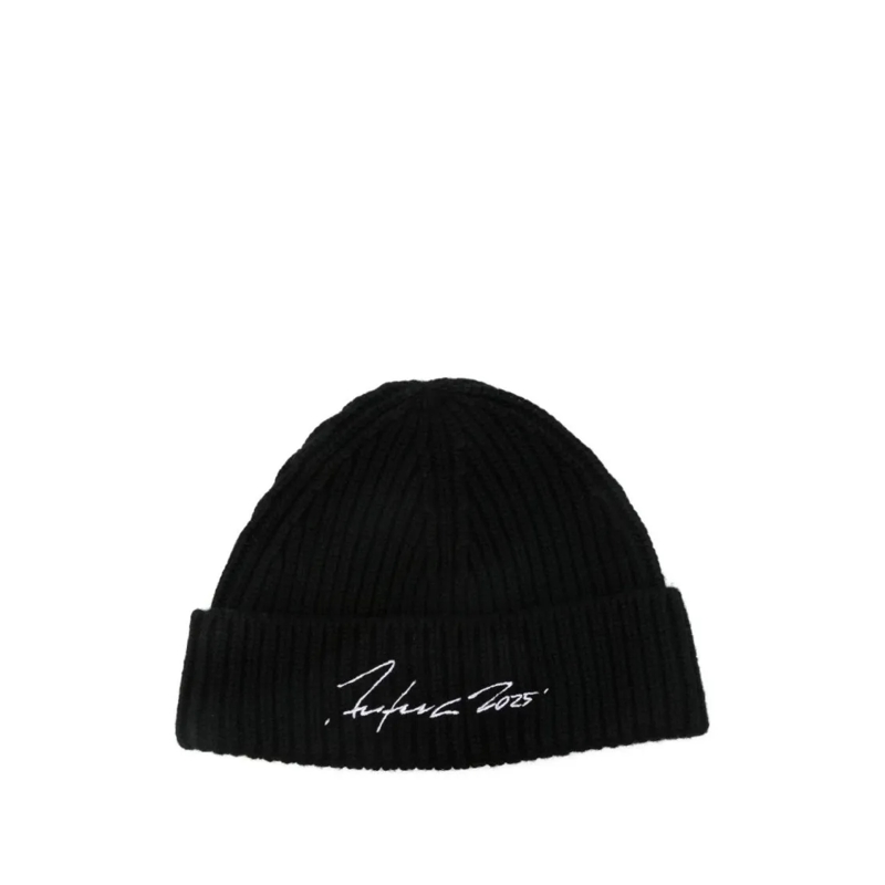 Kenzo Hoed Ribbed Wool Blend Hat Black