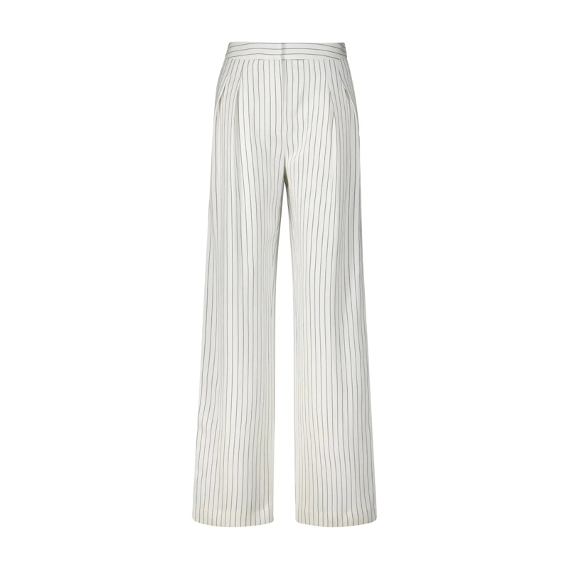 LouLou  Stoffhose Ayla mit Nadelstreifen Creme(Image 2)