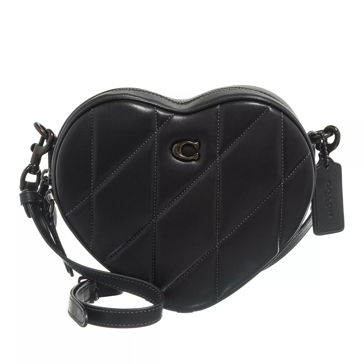 Coach Quilted Leather Heart Crossbody V5/Black