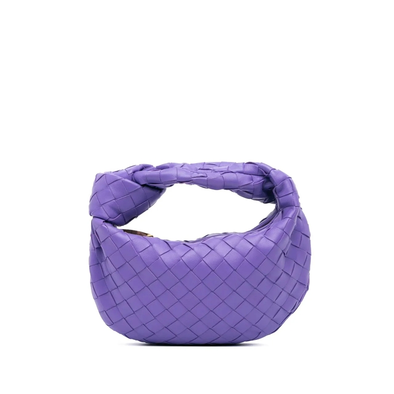 Bottega Veneta Schultertasche Mini Nappa Intrecciato Jodie lila
