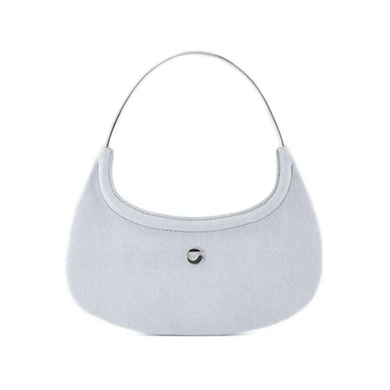 Coperni Crossbodytas Ring Swipe Shoulder Bag - Denim - Blue Blue