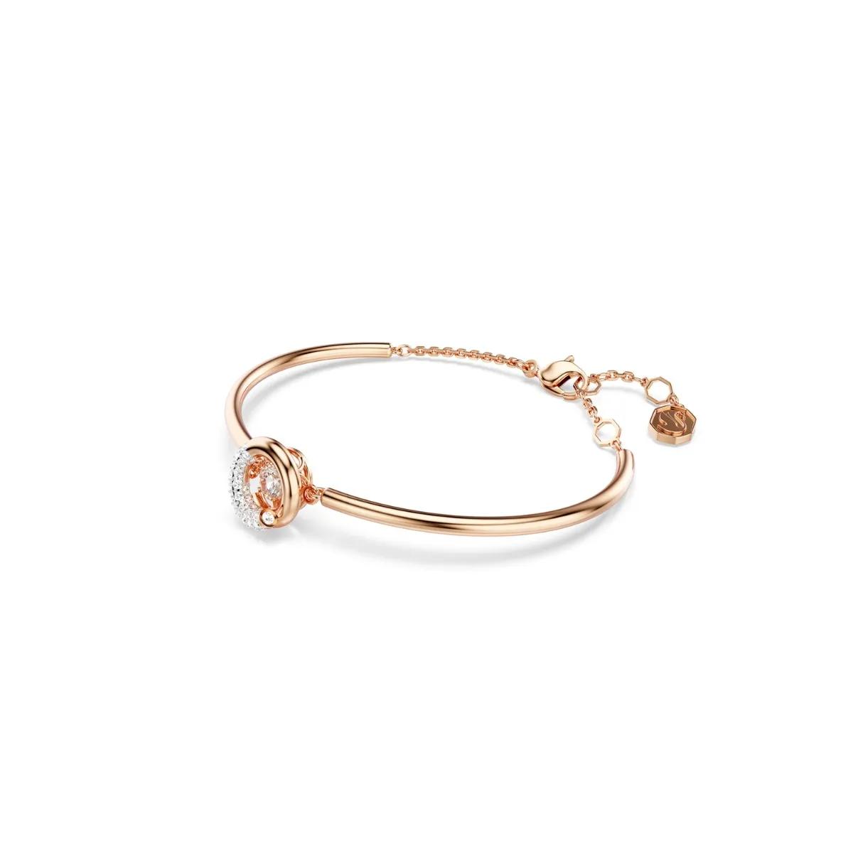 Swarovski Armband - Swarovski Dextera Rose Gold Coloured Bangle 569225 - Gr. ONE SIZE - in Quarz - für Damen