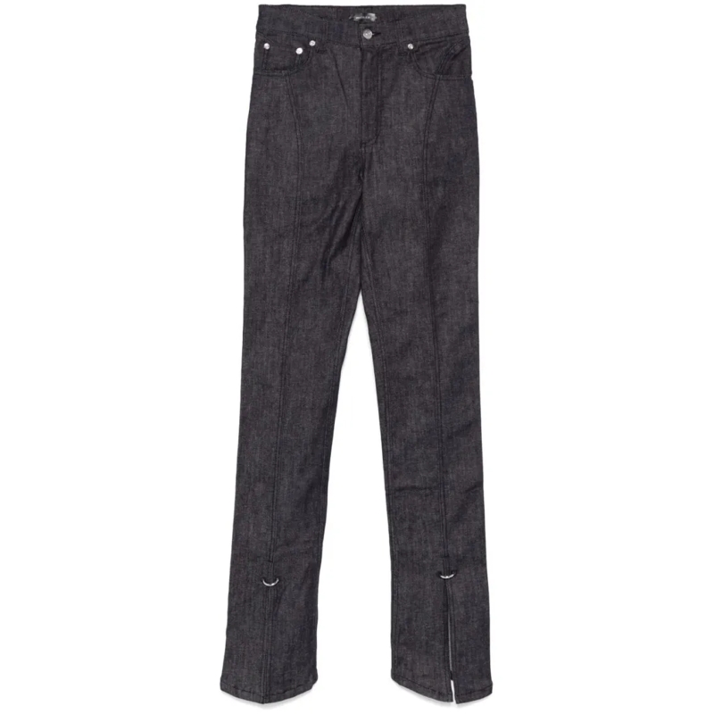 Mugler Jeans Navy Blue Denim Jeans Black