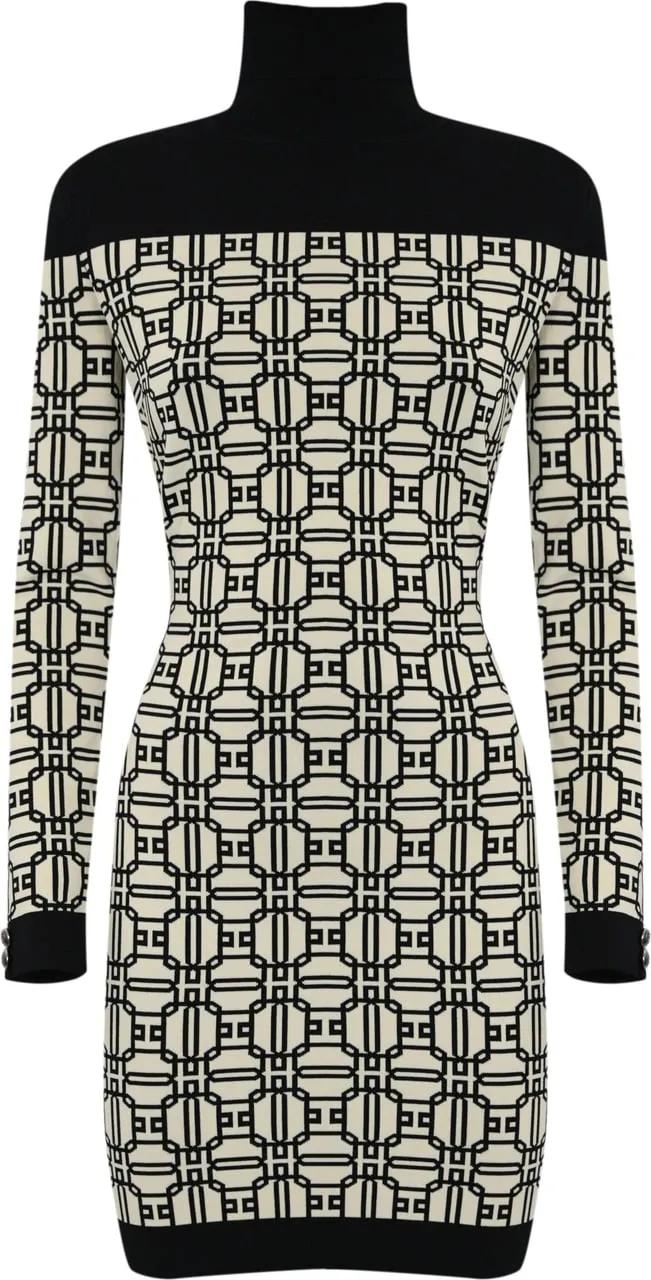 Thumbnail - Elisabetta Franchi - Dresses Burro Nero - Größe 42 - schwarz