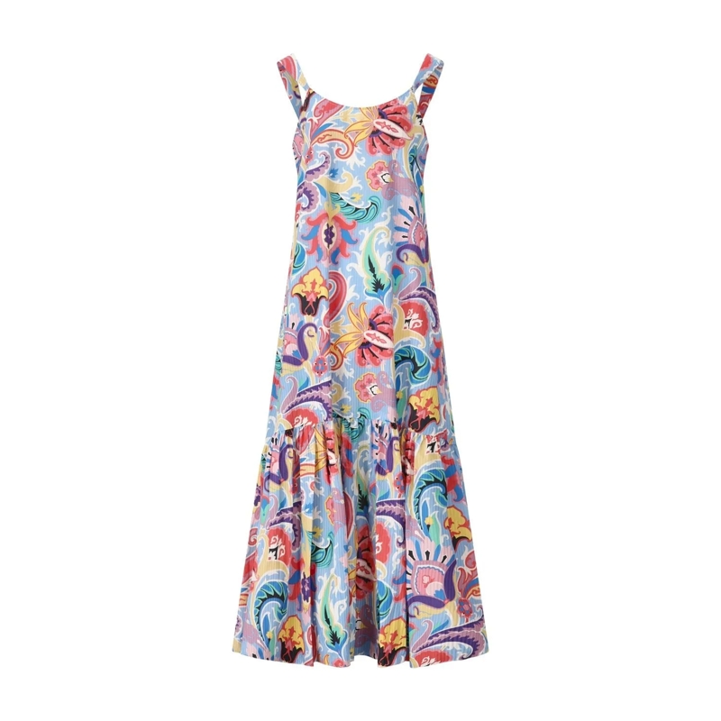 Etro Minikleid Maxikleid mit Print Multicolor