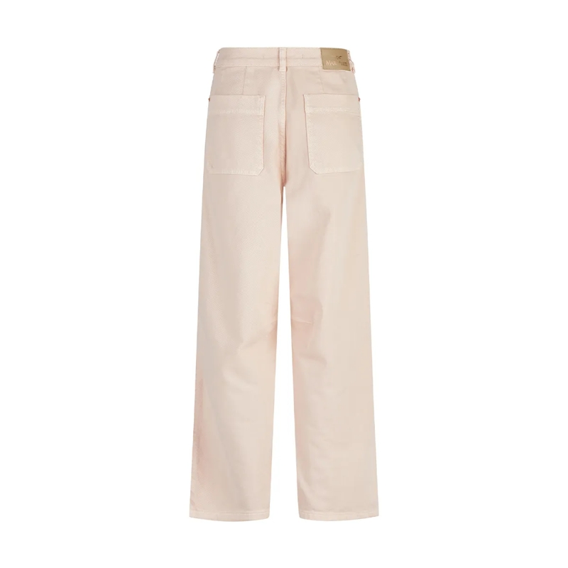 Marc Aurel Wide-Leg-Jeans Barreljeans- aufgesetzte Taschen- veganes Leder rose(Image 5)