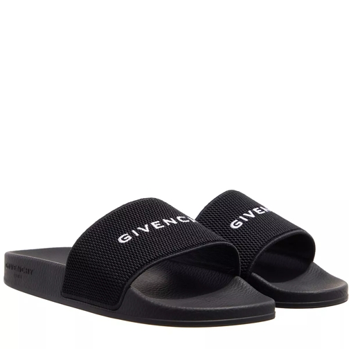 Givenchy Slide Flat Sandals In Rubber Black Slip-in skor