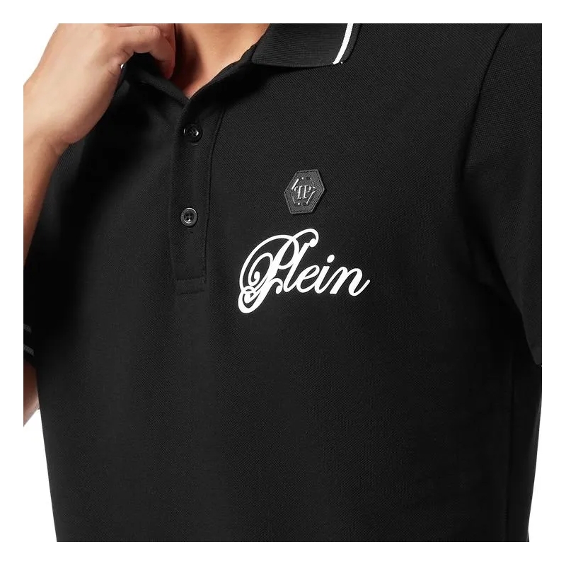 Philipp Plein Poloshirt Poloshirt Ss Signature schwarz(Image 5)