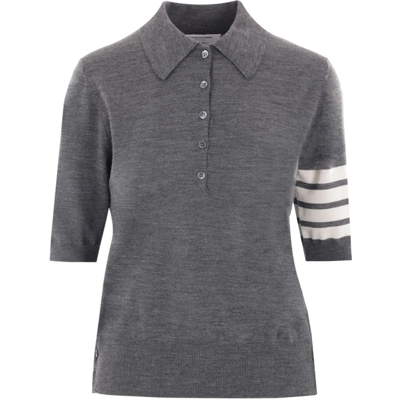 Thom Browne Polo T-Shirts And Polos Grey grau