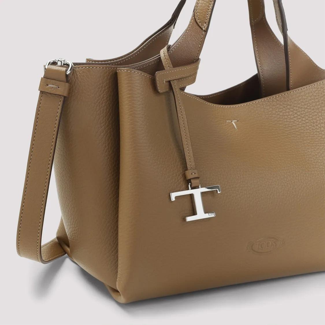 Thumbnail - Tod's Hobo Bags - Apa Brown Grained Leather Shoulder Bag - Gr. unisize - in Braun - für Damen