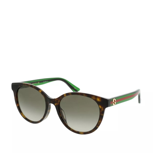 Gucci GG0702SK-003 54 Sunglasses Havana-Green-Brown Sonnenbrille