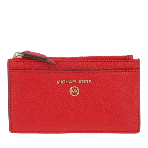 MICHAEL Michael Kors Jet Set Charm Slim Card Wallet Leather Bright Red Kartenhalter