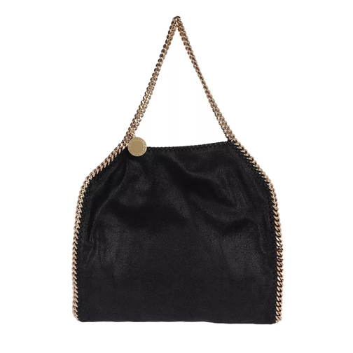 Stella McCartney Falabella Shaggy Small Tote Bag Black/Gold Rymlig shoppingväska