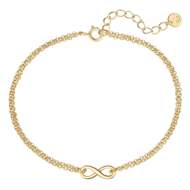 Glanzstücke München Armband Sterling Silber Armband Infinity gold