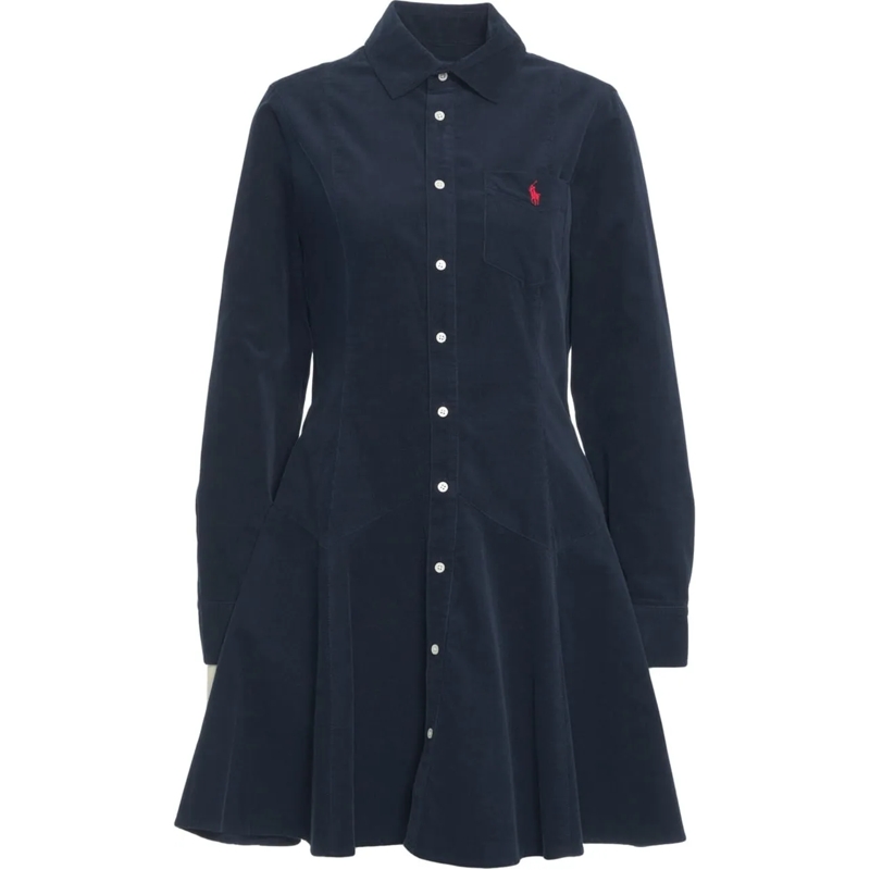 Ralph Lauren T-Shirt Corduroy shirt dress blau