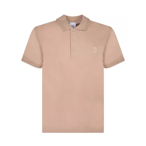 Burberry Cotton Pique Polo Shirt Brown 