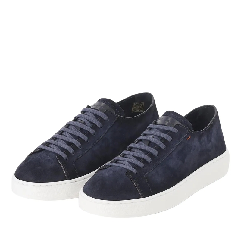 Santoni Schnürschuhe Sneaker aus Leder braun(Image 3)