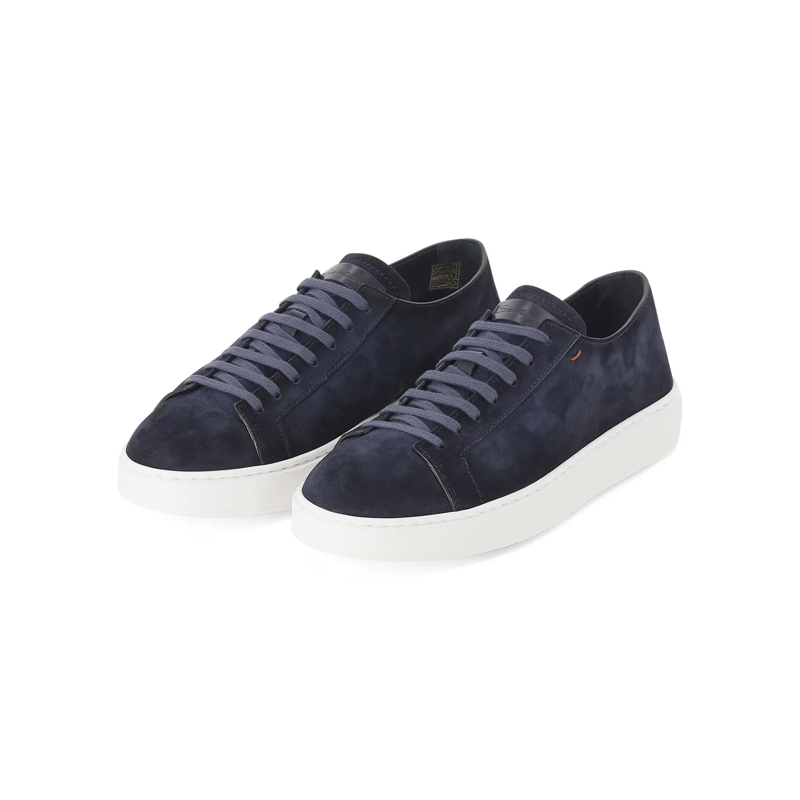 Santoni Chaussures à lacets Sneaker aus Leder braun(Image 9)
