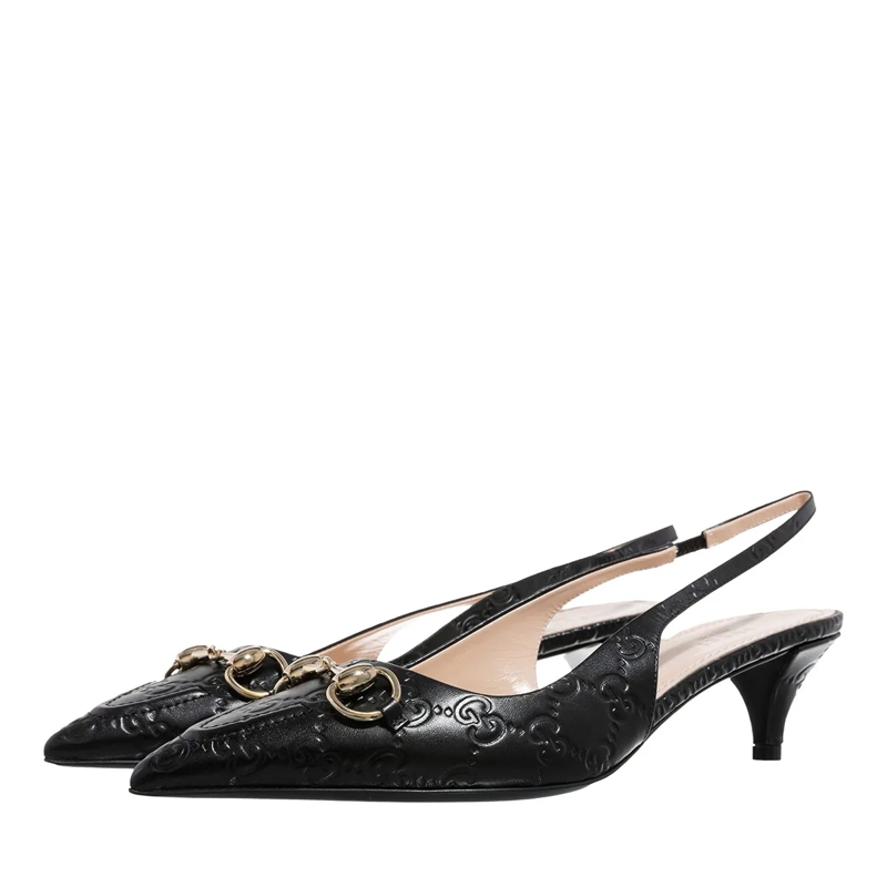 Gucci Pumps Sandal Slingback Black(Image 3)