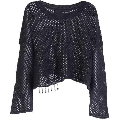 Isabel Benenato Sweatshirts Pull filet Epingles � nourrice Noir Isabel Benenat schwarz