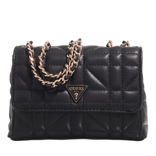 Guess Crossbody Bag Edita Mini Cnvrtble Xbdy Flap Black