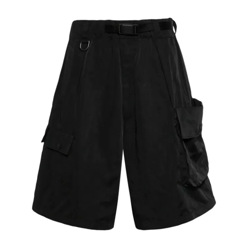 Y-3 Black Slide Buckle Shorts Black 