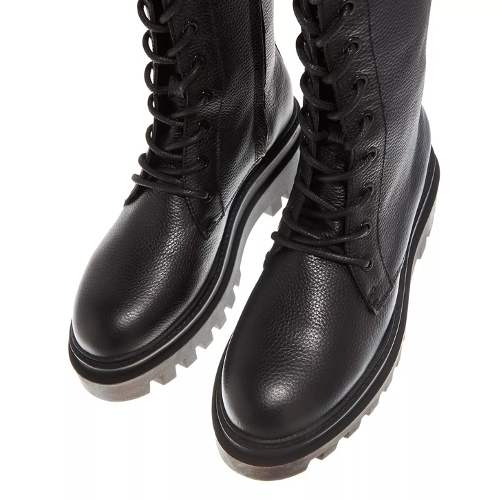 Calvin Klein Flatform Mid Laceup Boot Black Botte