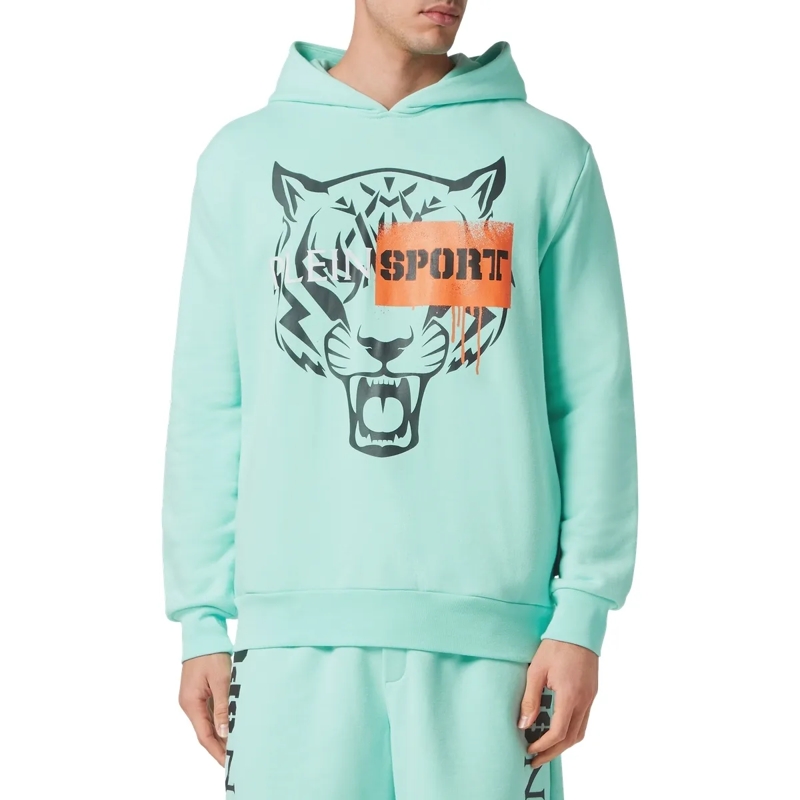 Plein Sport Top Hoodie Tiger grün(Image 3)