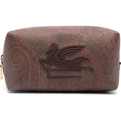 Etro Fourre-tout Pegaso Logo Paisley-print Clutch Bag mehrfarbig