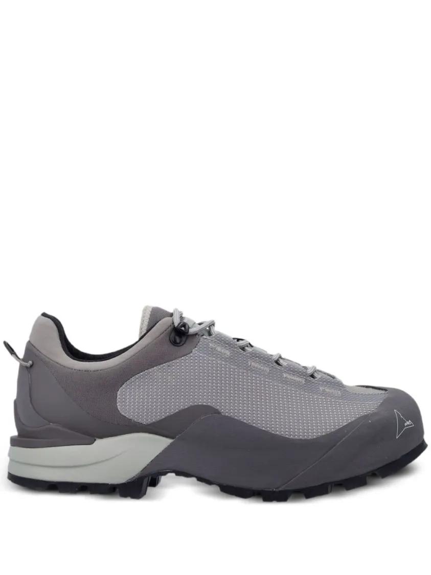 Roa Reflective Grey Sneakers With Litebase Vibram® Sol Grey | Low-Top ...