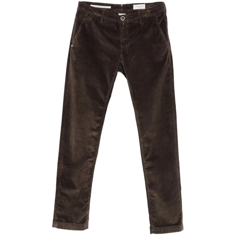 Jacob Cohen Chino broek velours bruin braun