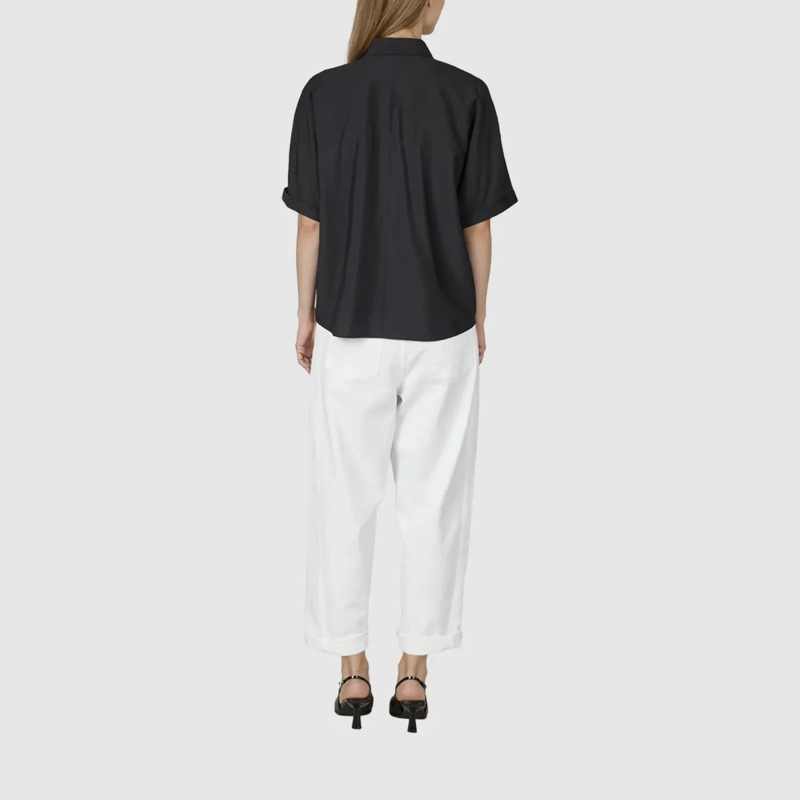 Marc Aurel Bluse Kurzarmbluse schwarz(Image 4)