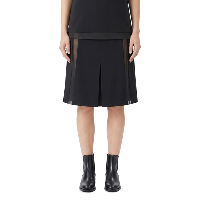 Jil Sander Maxirock Midirock aus Schurwolle schwarz(Image 2)