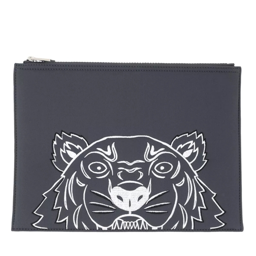 Kenzo Large Pouch Anthracite Clutch