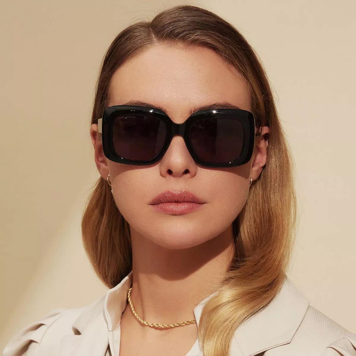 Thumbnail - Isabel Bernard Sonnenbrille - La Villette Rive square sunglasses with black lens - Gr. unisize - in Schwarz - für Damen