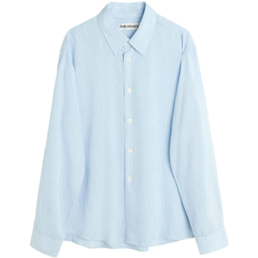 Our Legacy T-shirts Beyond Shirt Suave Stripe blau