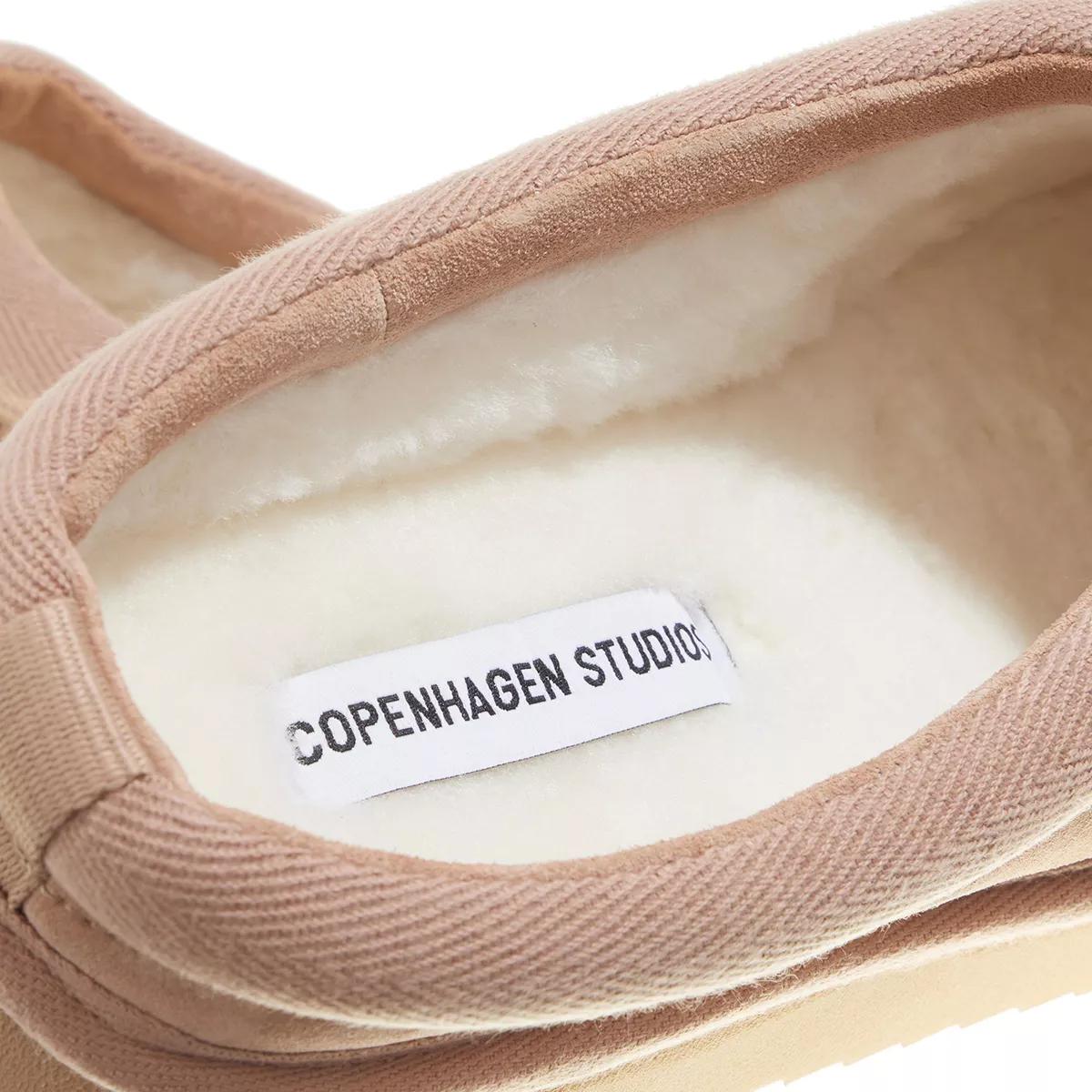copenhagen slippers & mules, cph249 suede en beige - pour dames